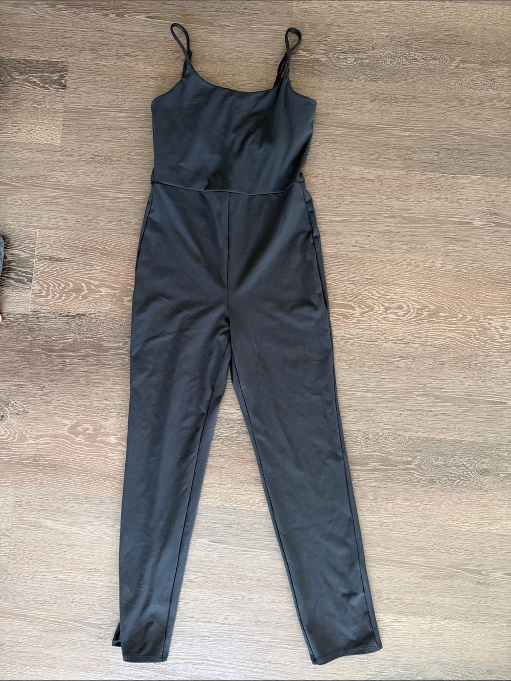 Express Black Spaghetti-Strap Jumpsuit